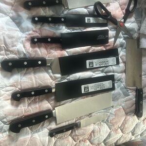 Zwilling Knife and Scissor Set - Black Handles